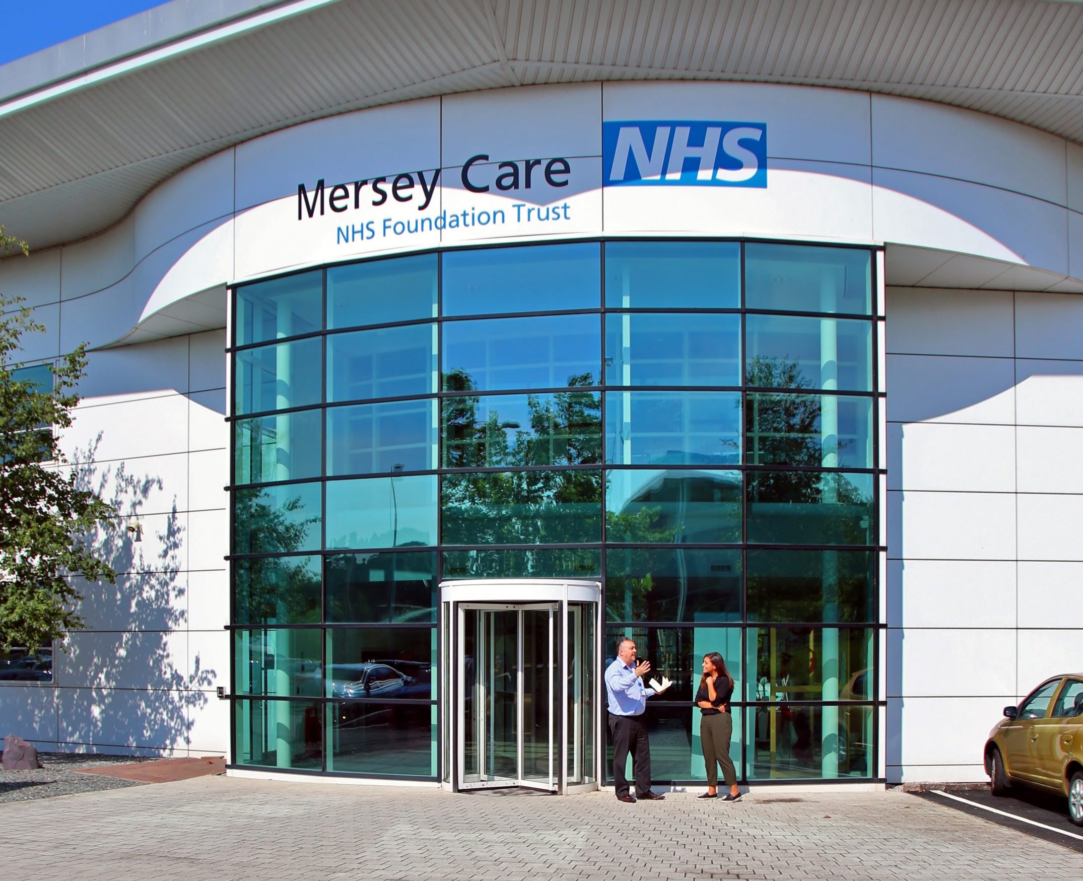 new front of building